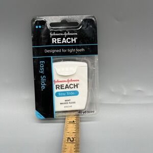 Johnson & Johnson Reach Easy Slide Mint Waxed Dental Floss 40 Yards Discontinued